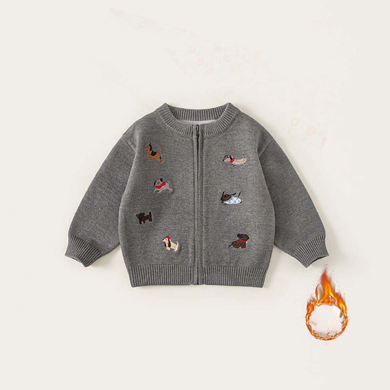Knit Cardigan Infant - UNITIM 가을 아동용 남아 스웨터 가디건
