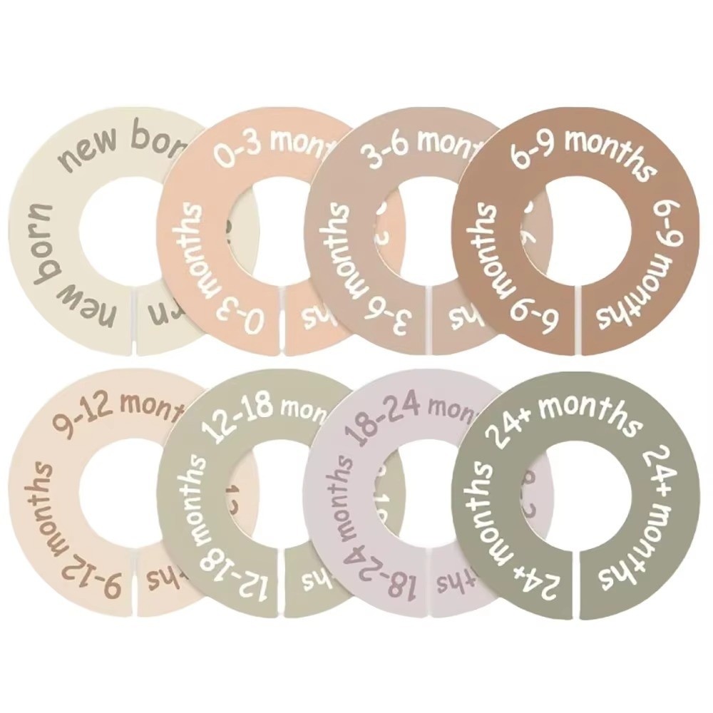 Baby Clothing Tags - 68/9Pcs 정리용 옷걸이 아기 옷 사이즈