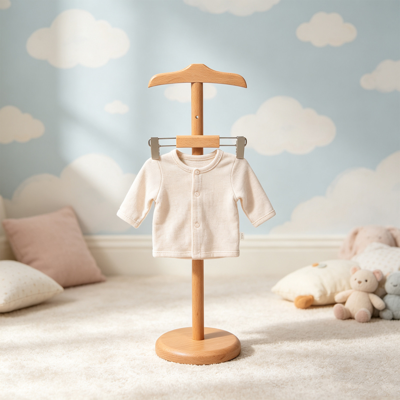 Baby Clothing - 높이 조절 가능한 아기 옷 진열대