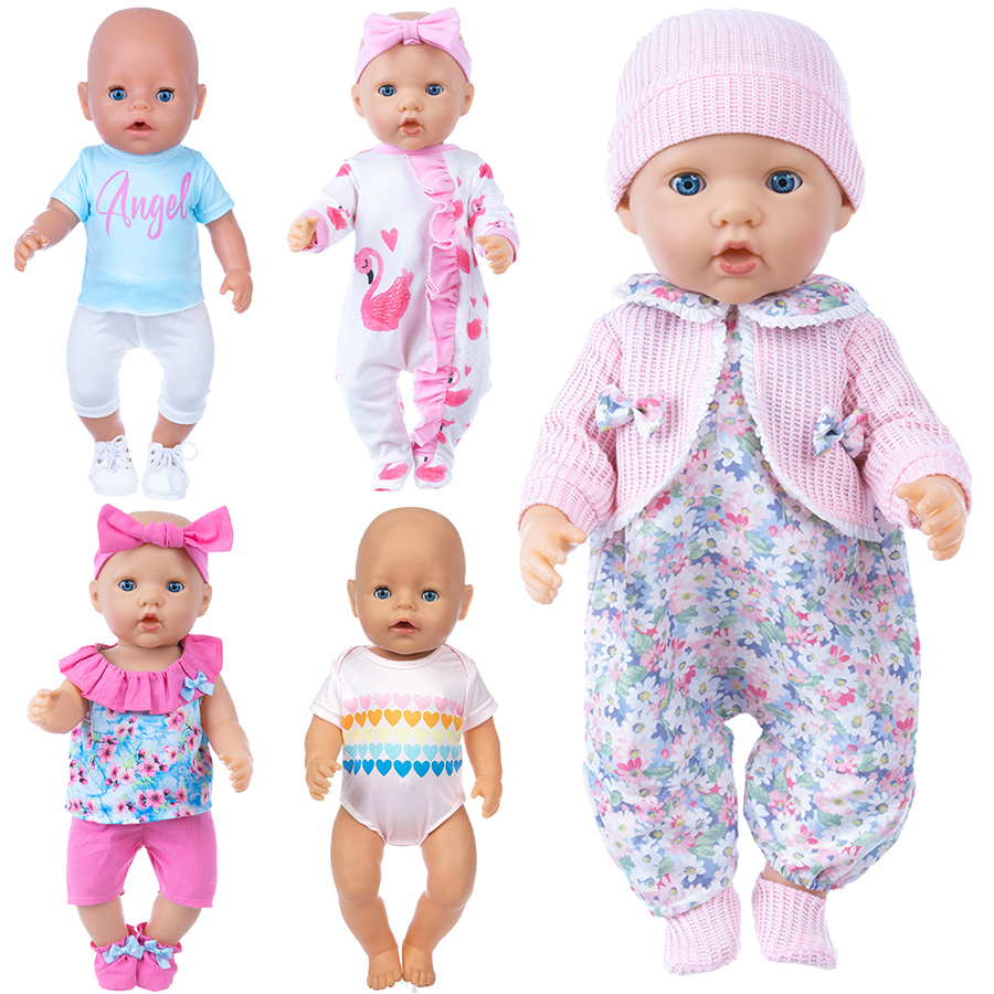Baby Clothing Newborn - 18 인치 다시 태어난 인형을위한 인형