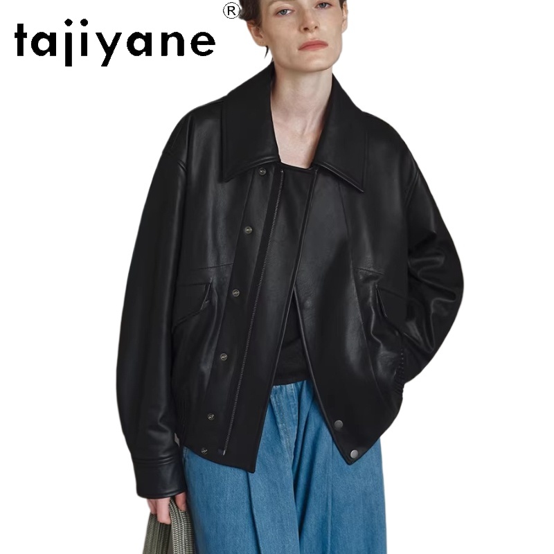 TAJIYANE 100% 진짜 아기 소 가죽 자켓 여성 - Baby Clothing High Quality 리뷰 및 가격