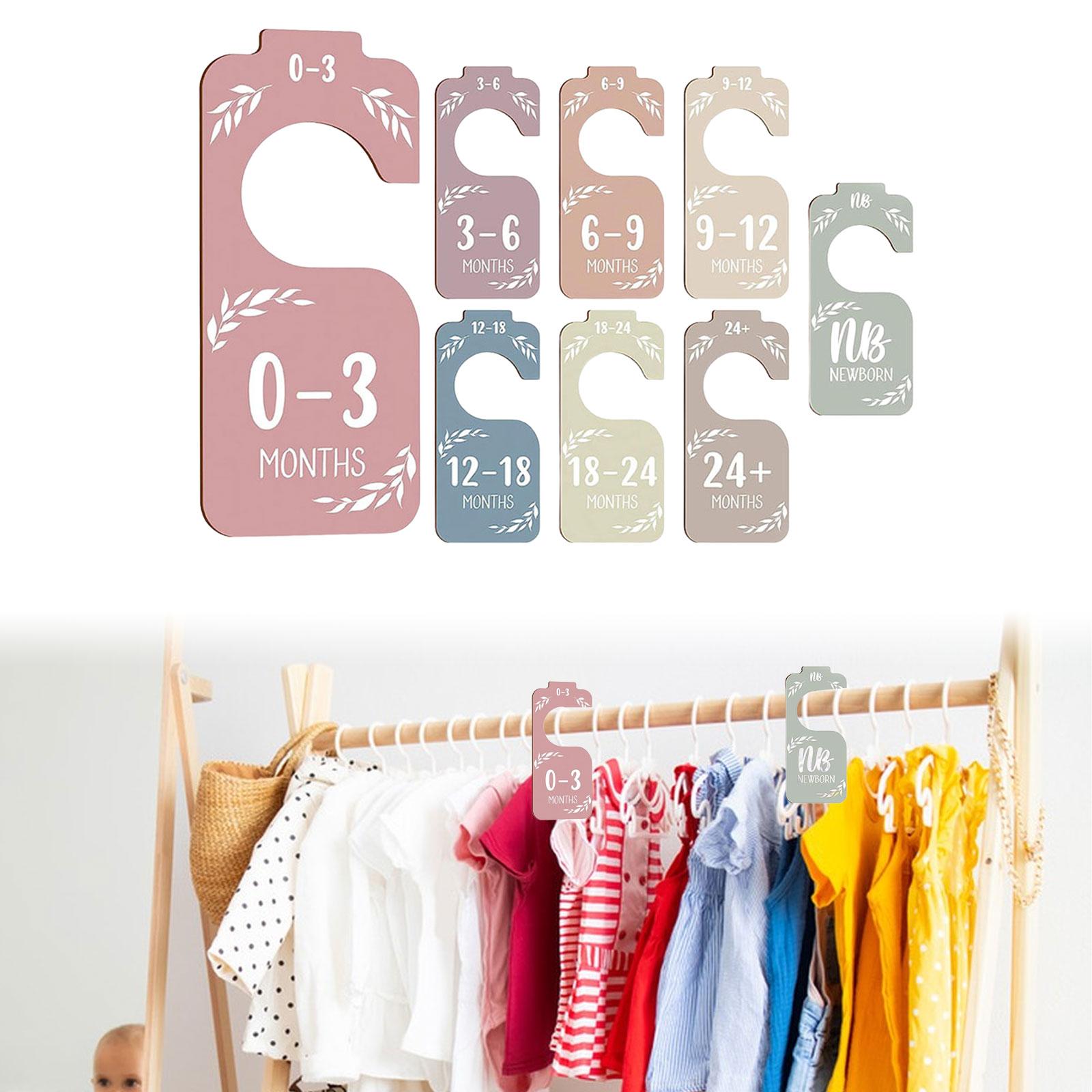 8개 아기 옷장 사이즈 분리대, 아기 옷걸이 분리대,  - Baby Clothing Rack Gift 리뷰 및 가격