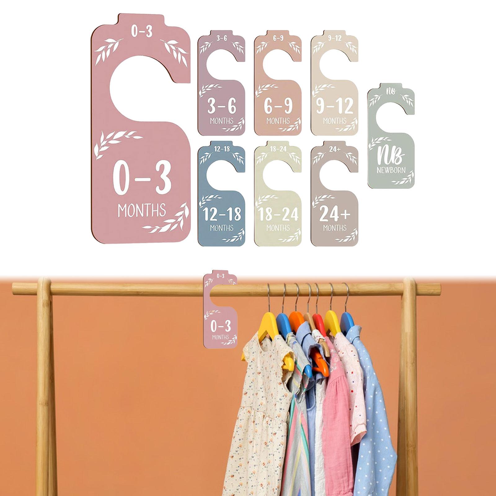 8개 아기 옷장 사이즈 분리대, 아기 옷걸이 분리대,  - Baby Clothing Rack Gift 리뷰 및 가격