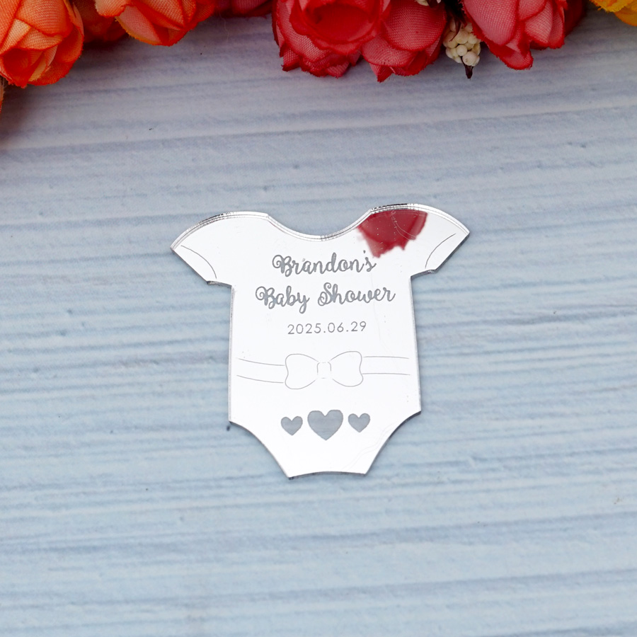 맞춤형 아기 셔츠 태그 생일 이름 각인 아크릴 거울,  - Baby Clothing Tags 리뷰 및 가격