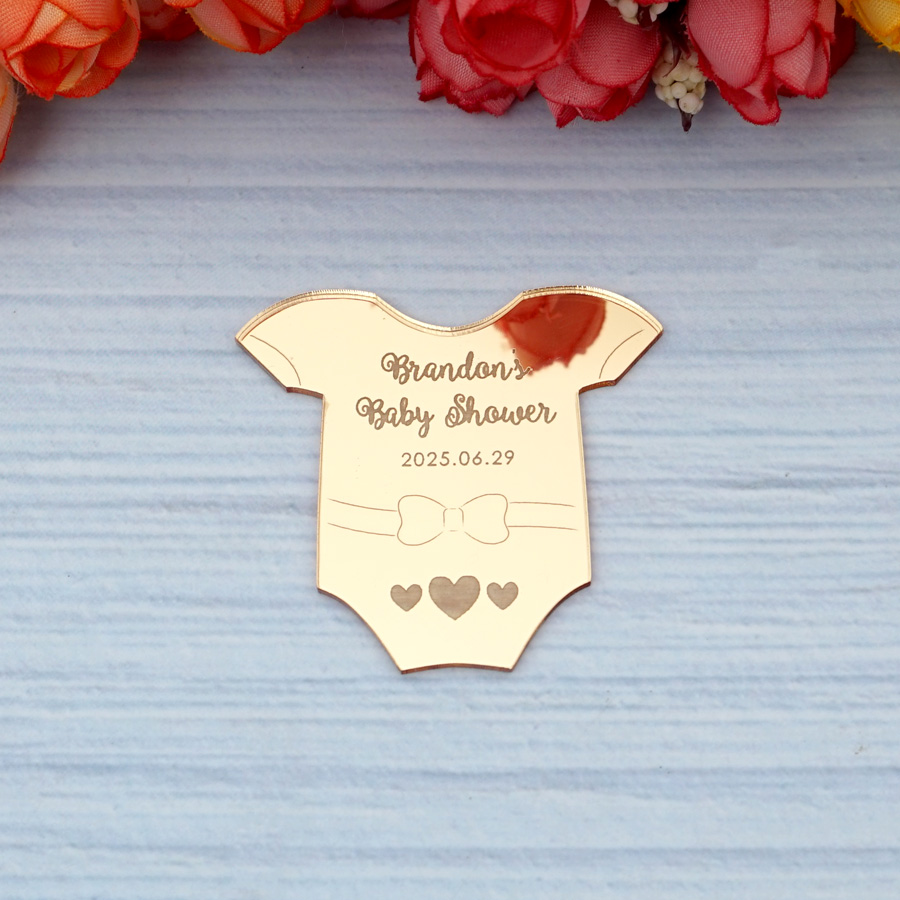 맞춤형 아기 셔츠 태그 생일 이름 각인 아크릴 거울,  - Baby Clothing Tags 리뷰 및 가격