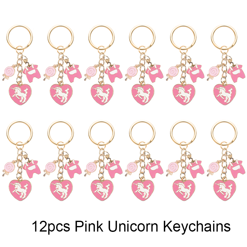 베이비 샤워 선물 핑크 유니콘 키체인 오간자, 고맙습니 - Baby Clothing Tags 리뷰 및 가격