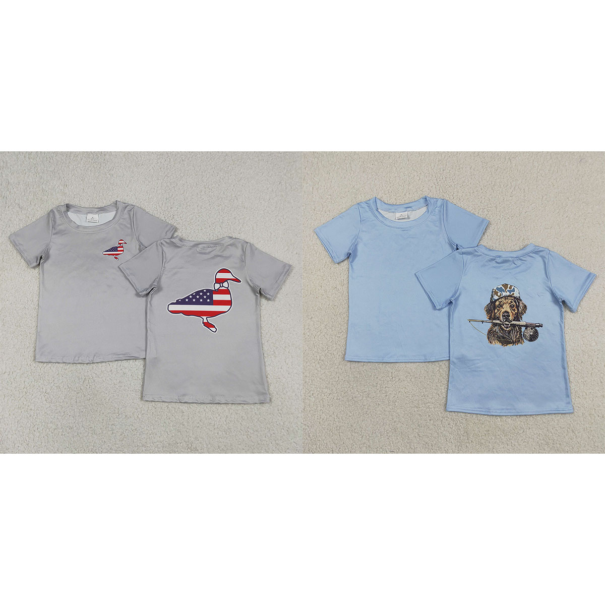 아기 소년 회색 반팔 깃발 오리 7월 4일 티셔츠 탑  - Knit Cardigan Infant 리뷰 및 가격