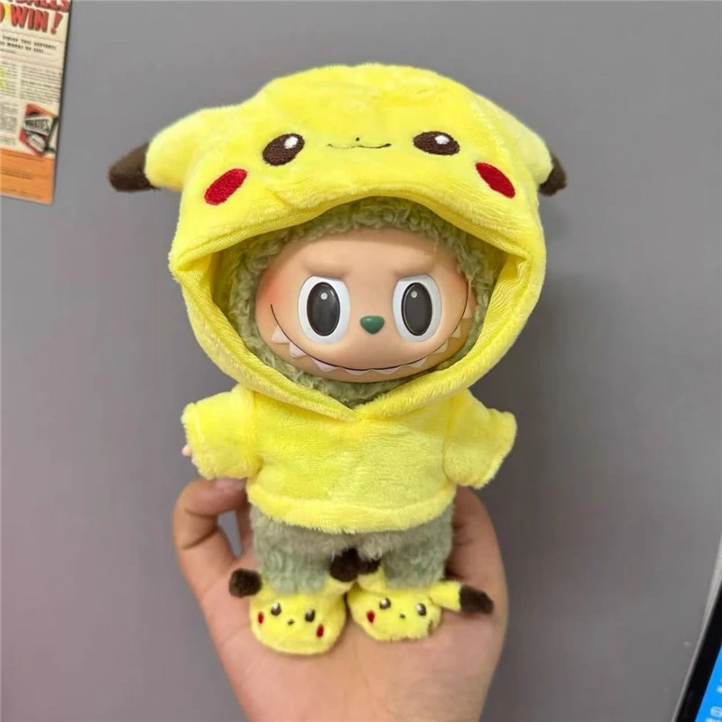 15 17cm 라부부 인형용 만화 귀여운 피카츄 플러시 - Baby Clothing 리뷰 및 가격