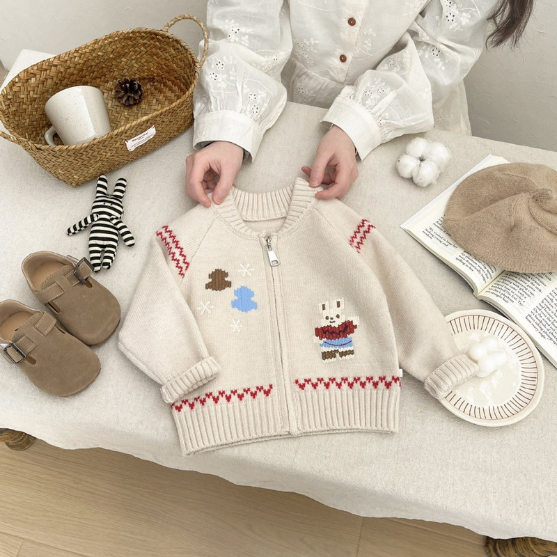 아기 스웨터 이른 봄 한국 스타일 패션 니트 가디건 봄 - Knit Cardigan Infant 리뷰 및 가격
