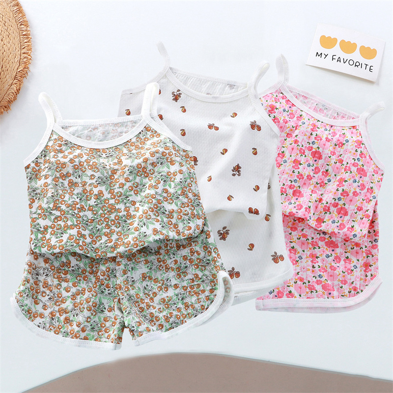 여아 여름옷 세트 신생아 민소매 상의 반바지 투피스 수 - Baby Clothing Bundles 리뷰 및 가격