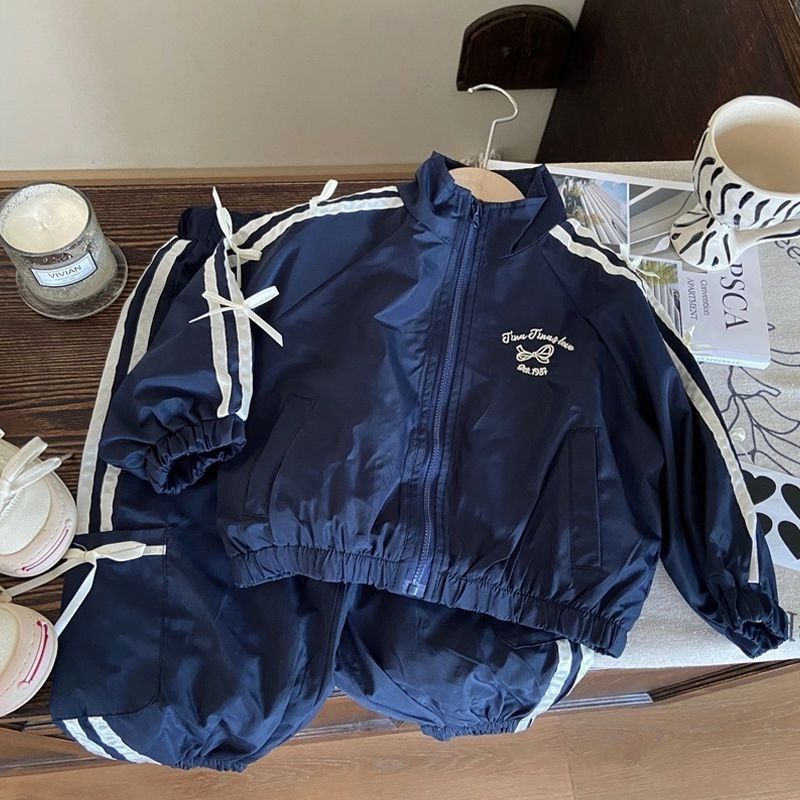 한국 스타일 여아 2종 세트 - 리본 디테일 재킷 +  - Baby Clothing Bundles 리뷰 및 가격