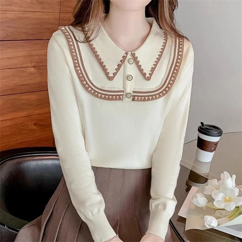 2026년 신상 여성 니트 스웨터 베이비 칼라 긴팔 기 - Baby Clothing Yarn 리뷰 및 가격