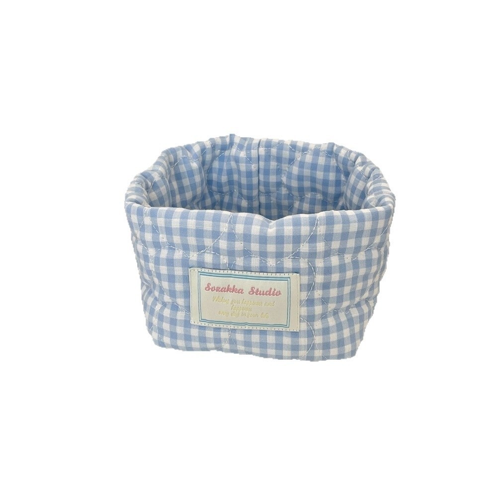 격자무늬 스트라이프 체크무늬 원단 수납 바구니 가정용  - Baby Clothing Basket 리뷰 및 가격