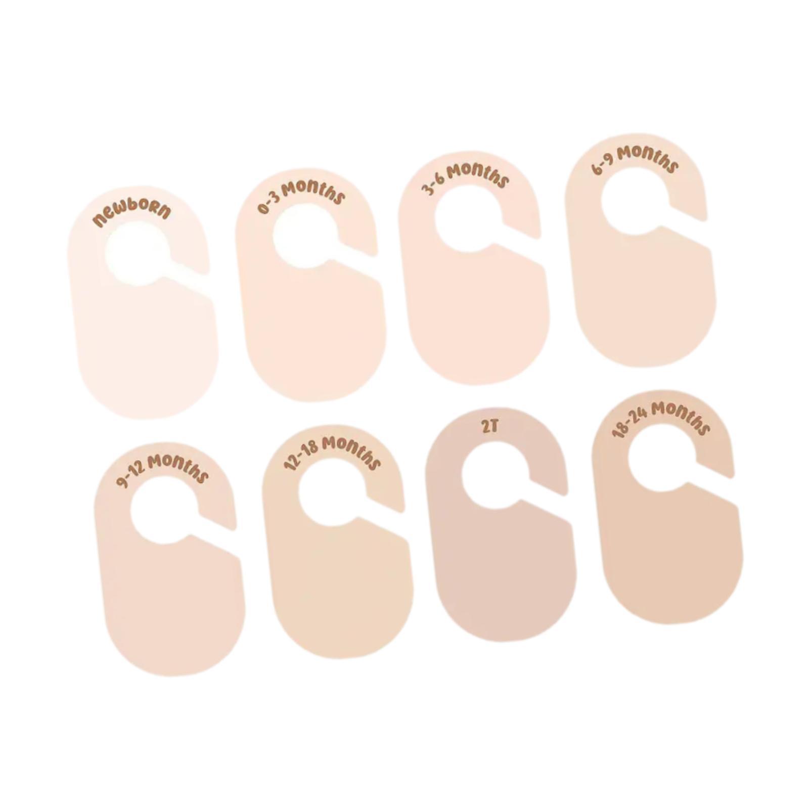 8개의 빈 옷걸이 칸막이, 재사용 가능한 눈에 띄는 옷 - Baby Clothing Tags 리뷰 및 가격