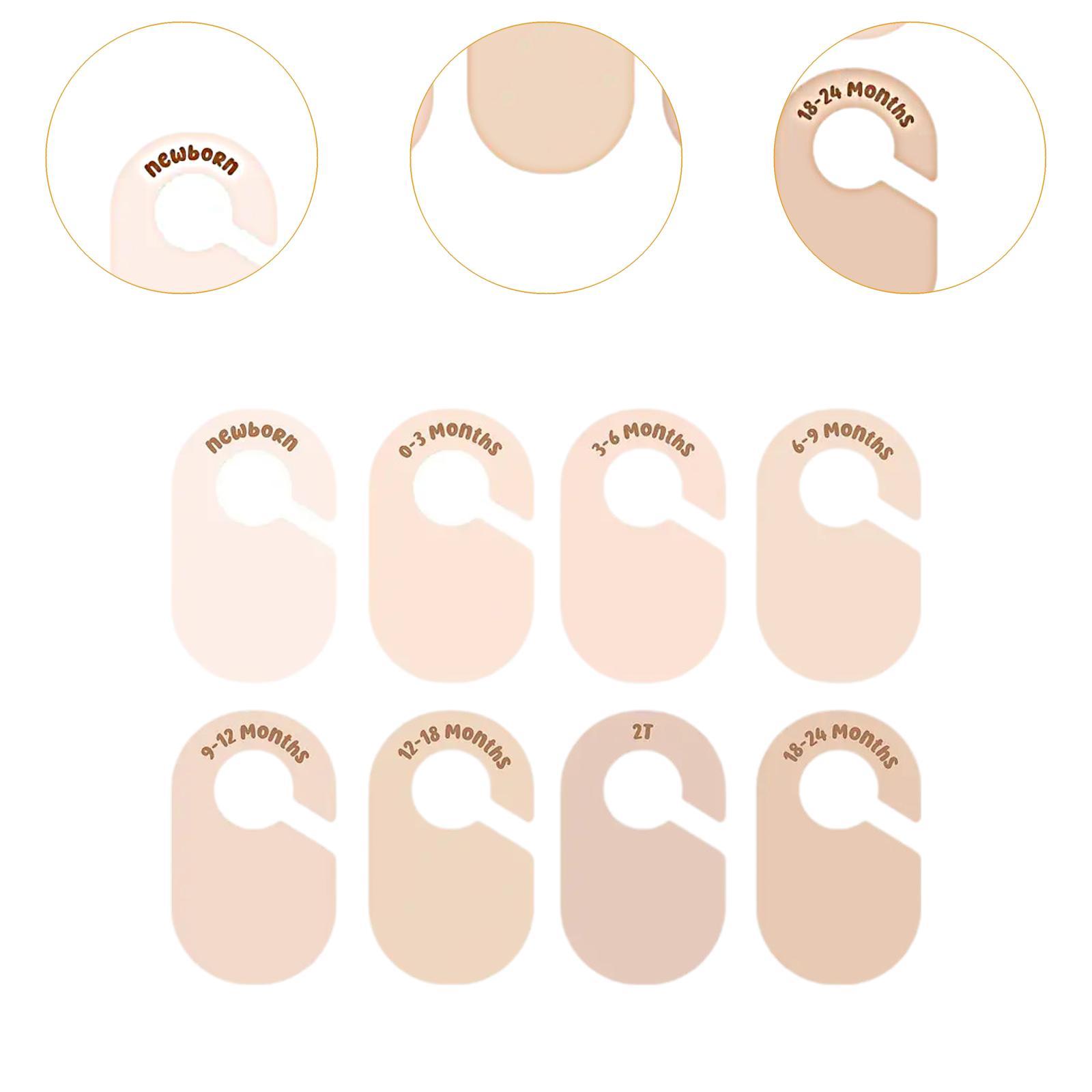 8개의 빈 옷걸이 칸막이, 재사용 가능한 눈에 띄는 옷 - Baby Clothing Tags 리뷰 및 가격