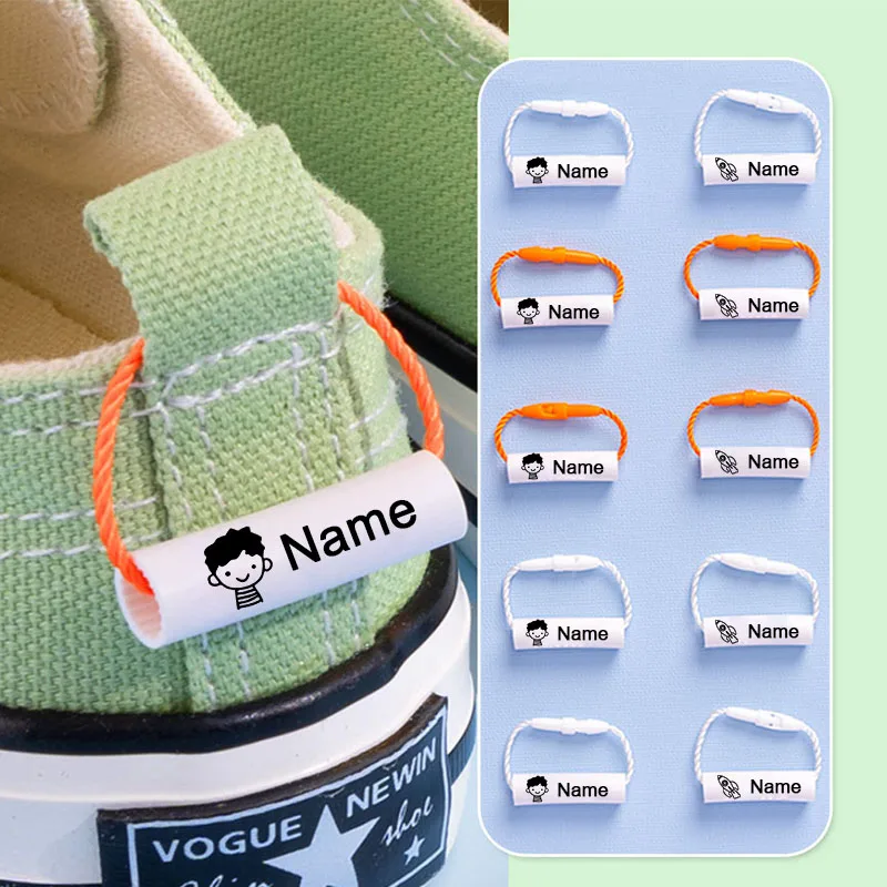20pcs 사용자 정의 이름 반지 펜던트 아기 신발 학 - Baby Clothing Tags 리뷰 및 가격