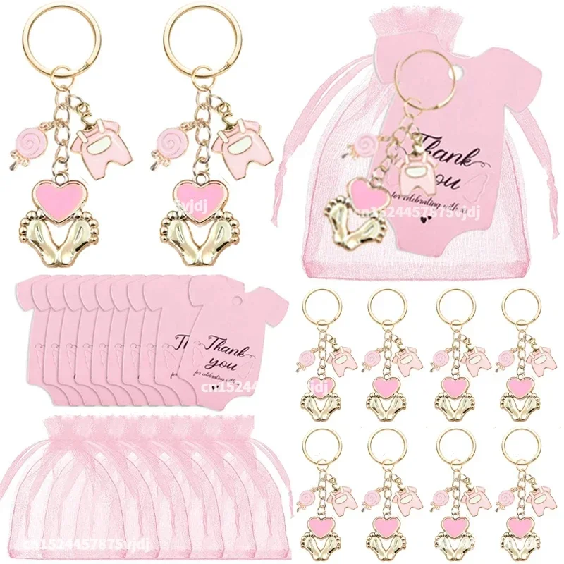 12 세트 베이비 샤워는 손님의 발자국을 선호합니다 세 - Baby Clothing Tags 리뷰 및 가격