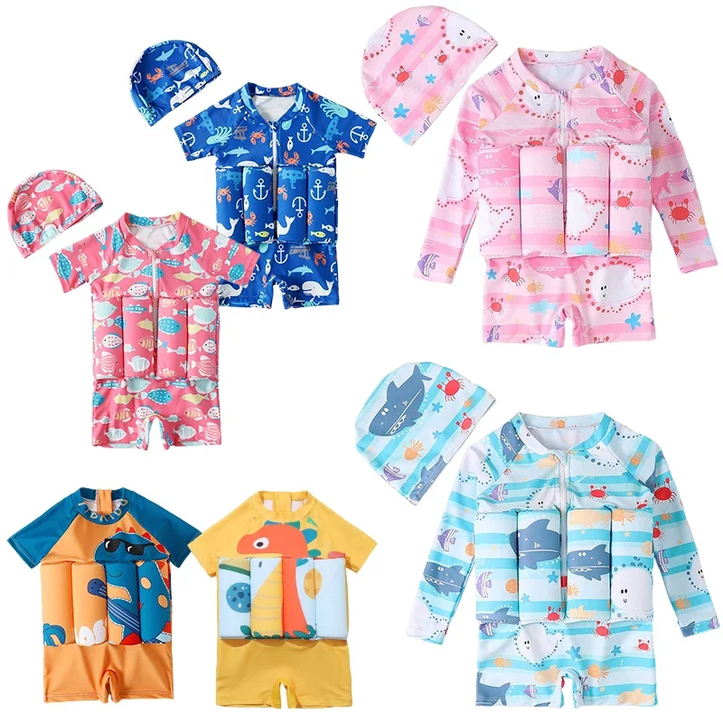 어린이 부력 수영복 만화 프린트 수영복 키즈 원피스 플 - Baby Clothing Bundles 리뷰 및 가격