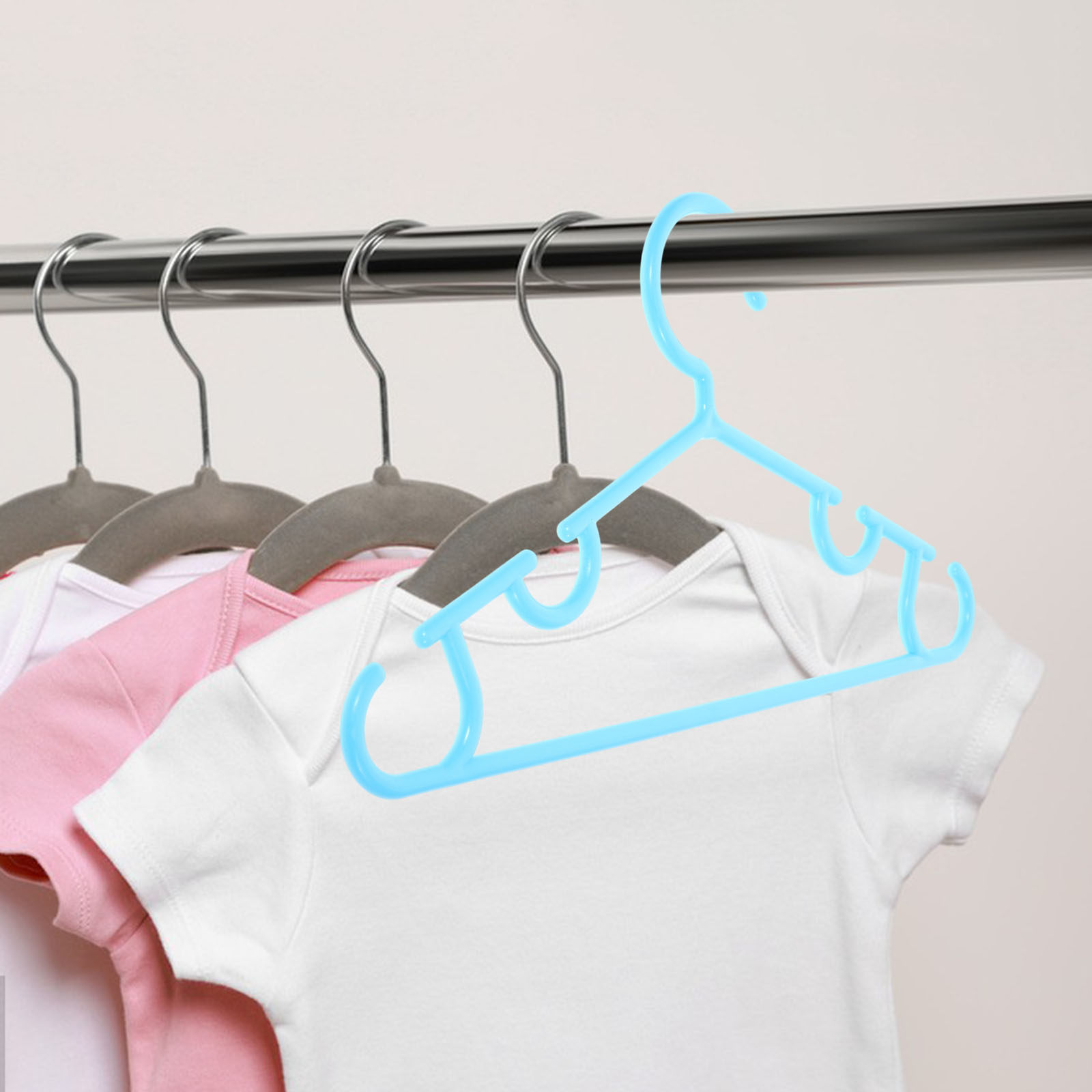 10Pcs 헤비 듀티 베이비 옷걸이 미끄럼 방지 플라스 - Baby Clothing Hangers 리뷰 및 가격