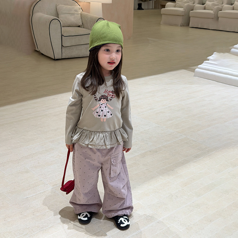 여자 티셔츠 2026 봄과 가을 새로운 아동 의류 한국 - Baby Clothing Yarn 리뷰 및 가격