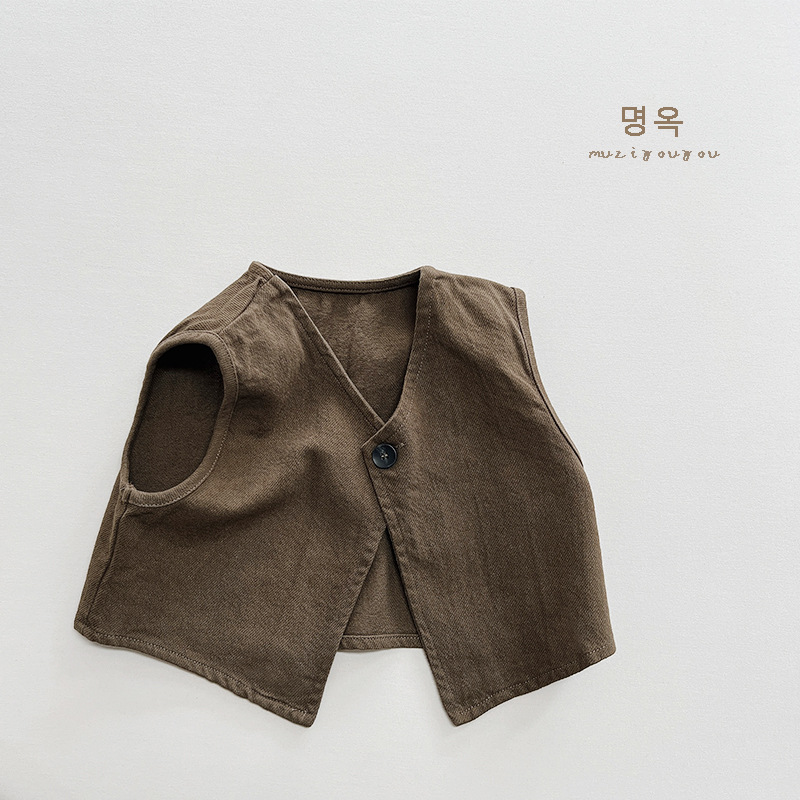 어린이 레트로 심플 올 매치 조끼 여아용 남아용, 카디 - Knit Cardigan Infant 리뷰 및 가격