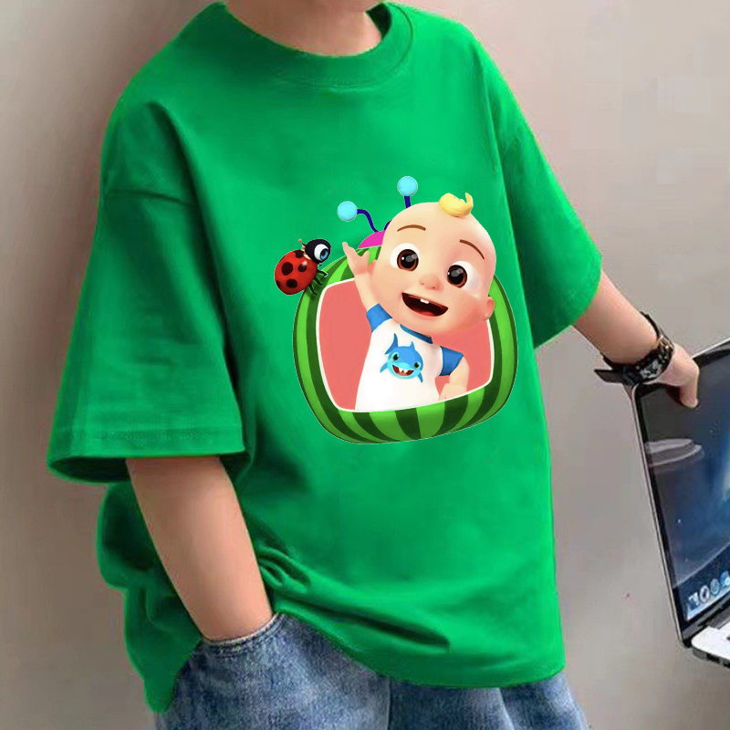 Cocomelons 베이비 티셔츠 애니메이션 코튼 반팔 - Baby Clothing 리뷰 및 가격